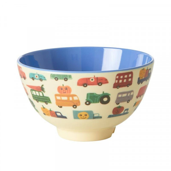 Melamin-Schale Happy Cars, small, Firma Rice