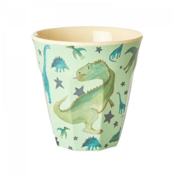 Melamin-Becher Dinosaurier, 9 cm x 9 cm, Firma Rice