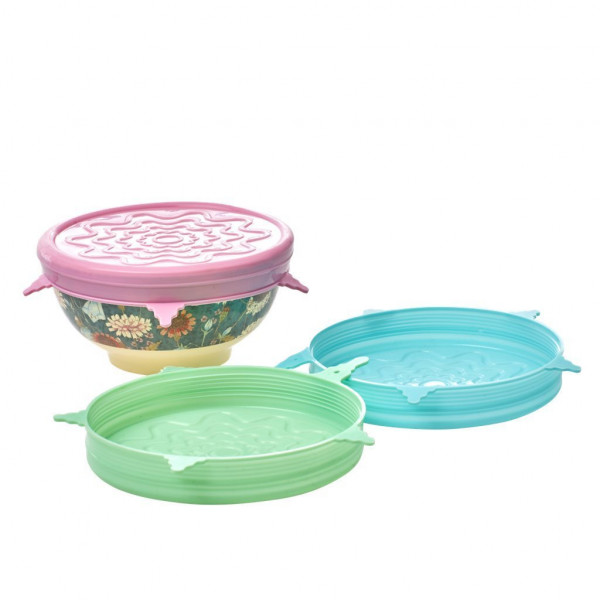 Silikondeckel für Schalen, verschiedene Farben, der Firma Rice