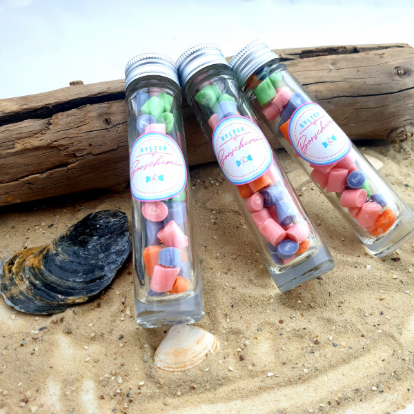 Handgemachte Sylter Bonbons Glaube-Liebe-Sylt-Hoffnung 40g;verschiedene Geschmäcker; süß,sauer