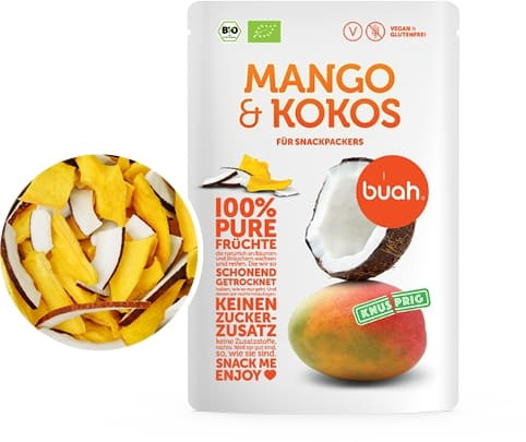 100 % pure Früchte Bio Mango & Kokos (Trockenfrucht, Frische, Natur, Qualität)
