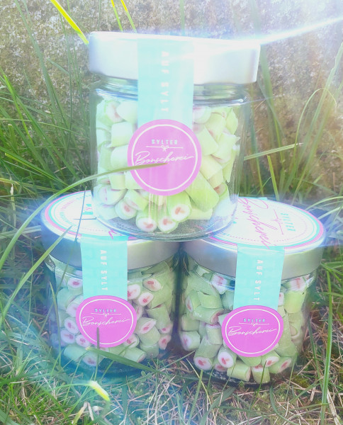 Handgemachte Sylter Bonbons Fliegenpilz 150 gr: süß,sauer; (Bonschen)
