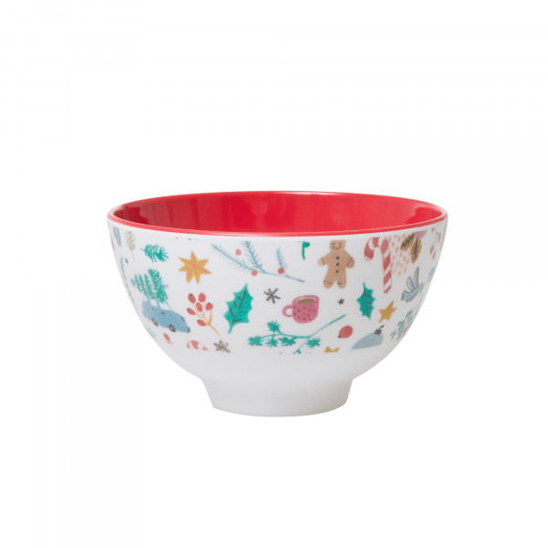 Melamin-Schale Weihnachten, small, Firma Rice