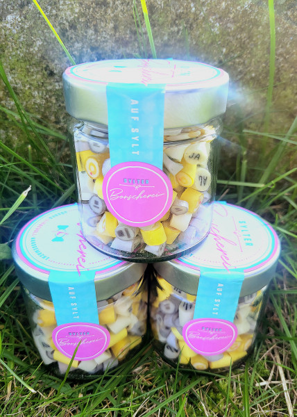 Handgemachte Sylter Hochzeitsbonbons 150 gr: süß,sauer; (Bonschen)