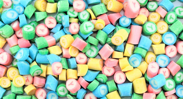 Handgemachte Sylter Bonbons SYLT-Mischung 150 gr.: Erdbeer-Vanille, Waldmeister, Zitrone, Waldfrucht
