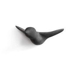 Wandhaken Vogel schwarz (Wanddekoration, Garderobe, Garten, Küche, Beton)