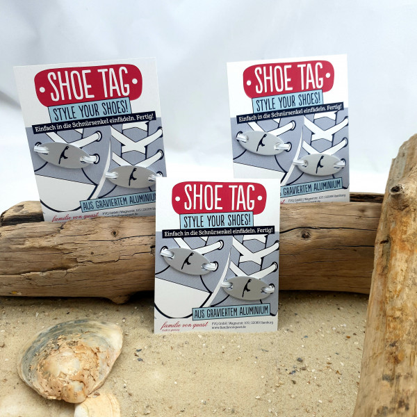 Shoe Tag, Style Your Shoes, 2 x Sylt-Silhouette (Schnürsenkel,Cool,Schuh Charms)