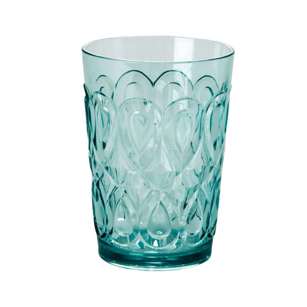 Wasserglas Acryl mintgrün, 9 cm x 12,5 cm, Firma Rice