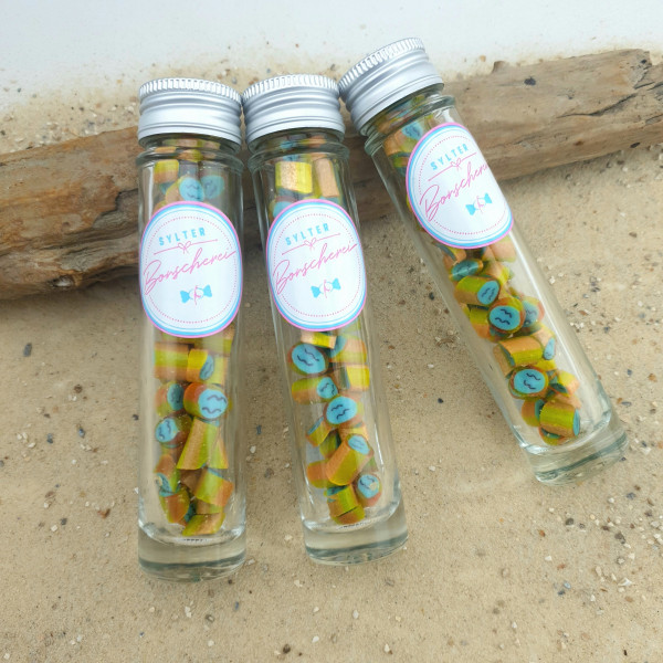 Handgemachte Sylter Bonbons Cola-Möwe, Passionsfrucht 37g; süß;brause (Bonschen)