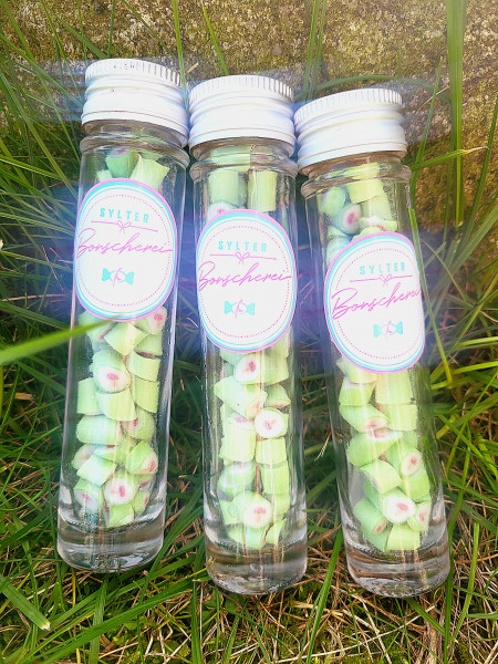 Handgemachte Sylter Bonbons Fliegenpilz 37 gr: süß,sauer; (Bonschen)