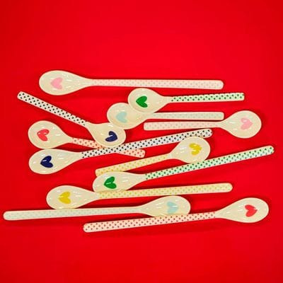 Melamin Teelöffel Herzen , Firma Rice