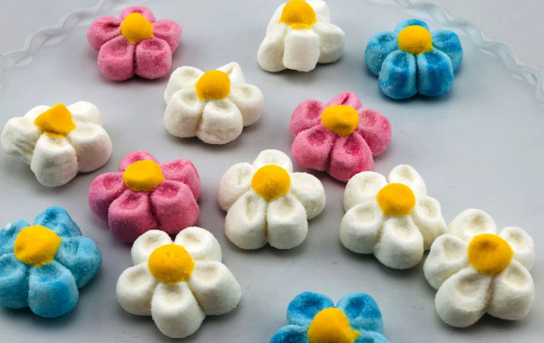 Mellow bunte Margeriten Schaumzuckerware