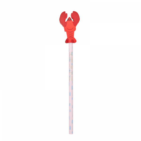 Bleistift Hummer Radiergummi rot/rosa, der Firma Rice