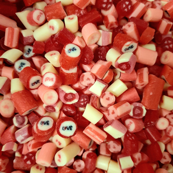 Handgemachte Sylter Bonbons LOVE-Mischung 150 gr.: verschiedene Geschmäcker ; süß,sauer