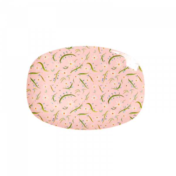 Melamin Servierplatte Gänseblümchen, Firma Rice