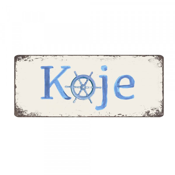 Blechschild Koje (Dekoschild Metallschild Küche)