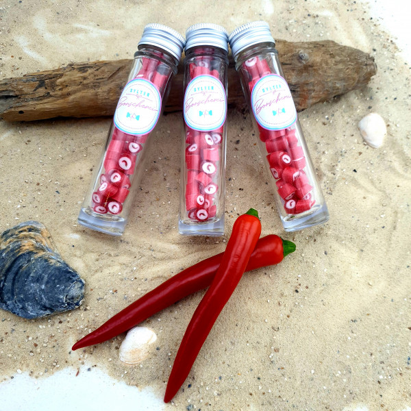 Handgemachte Chili-Schoten Bonbons 40 gr. süß,scharf