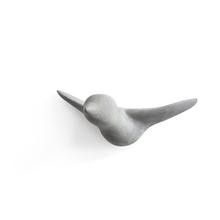 Wandhaken Vogel hellgrau (Wanddekoration, Garderobe, Garten, Küche, Beton)