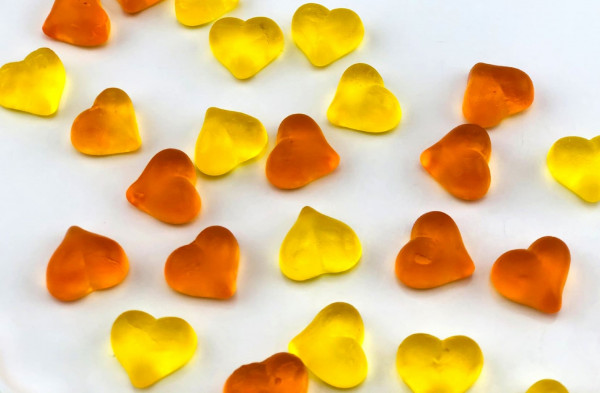 Yummi Pfirsichherzen Fruchtgummi