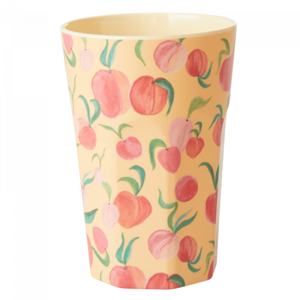 Melamin-Becher Pfirsich, 13 cm x 9 cm, Firma Rice