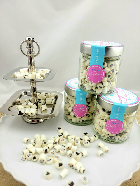 Handgemachte Sylter Bonbons Schneemann , 150 gr. süß,sauer