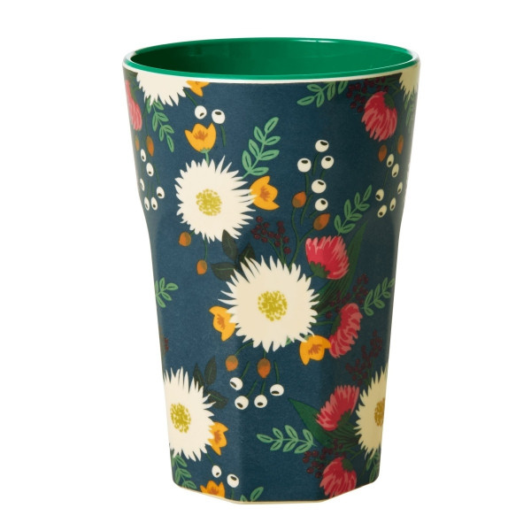Melamin-Becher Hochzeitsblumenstrauss groß, 13 cm x 9 cm, Firma Rice