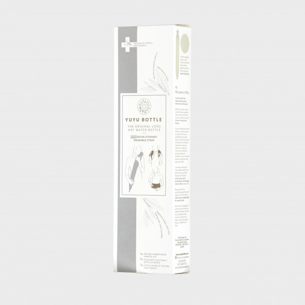 YUYU Bottle Cotton Bluestripe, Nautical Navy (Wärmflasche, Wärmebinde, Riesenwärmflasche)