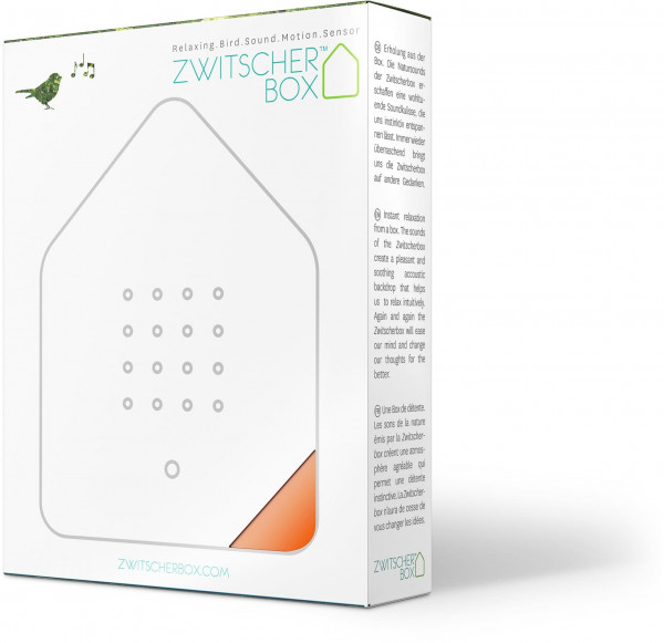 Zwitscherbox Classik Relaxbox Orange (Haus, Garten, Arbeit, Birdybox)