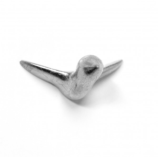 Mini Vogel silber(Wanddekoration, Garderobe, Garten, Küche, Beton)